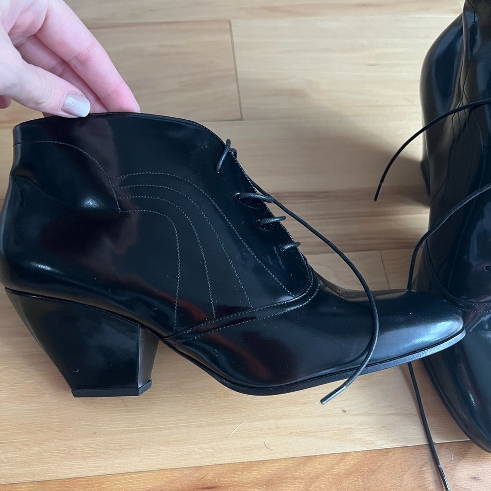 Giorgio Armani Black Heeled Boots